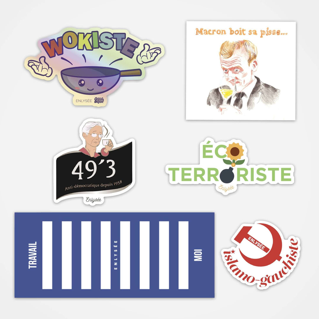 Pack de 6 stickers Enlysee