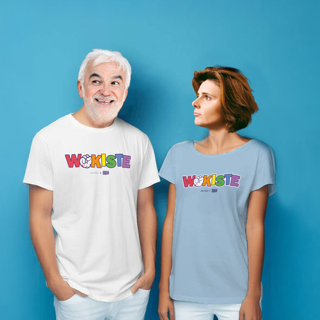 Pascal Praud et Caroline Fourest avec des tshirt wokiste 