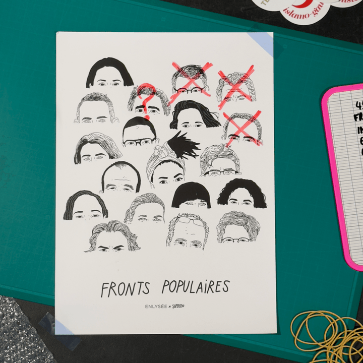 Tutoriel 3 personnaliser Poster des Fronts Populaires dessiné par Superfeat