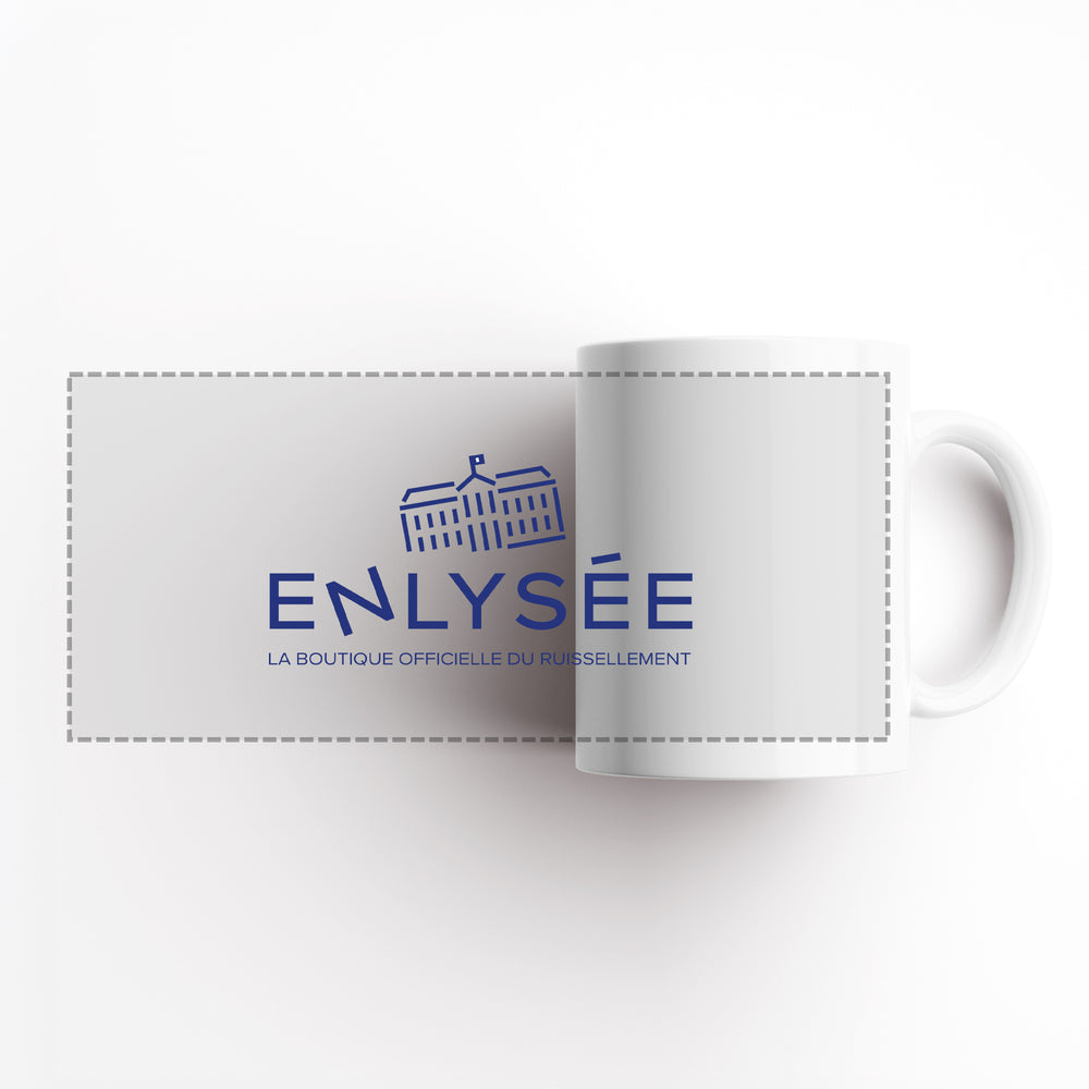 vue dépliée du mug du palais de l'Enlysée