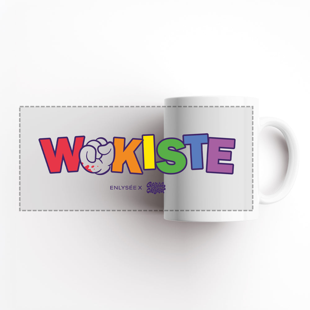 vue dépliée du mug des wokistes