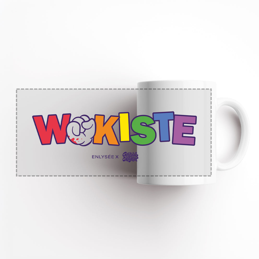 vue dépliée du mug des wokistes