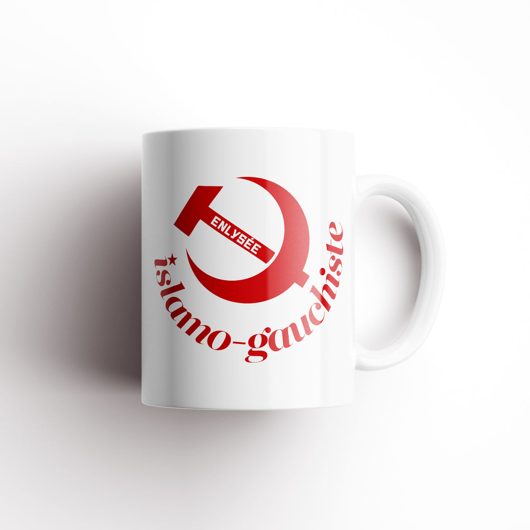 vue de profil du mug de l'islamo-gauchiste