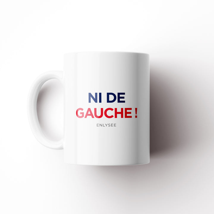 vue de profil du mug ni de droite, ni de gauche