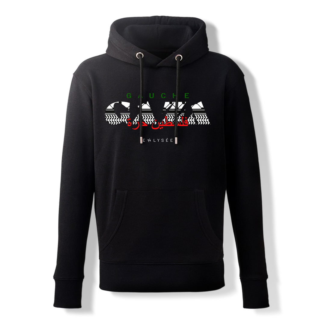 Sweat noir de la gauche Gaza