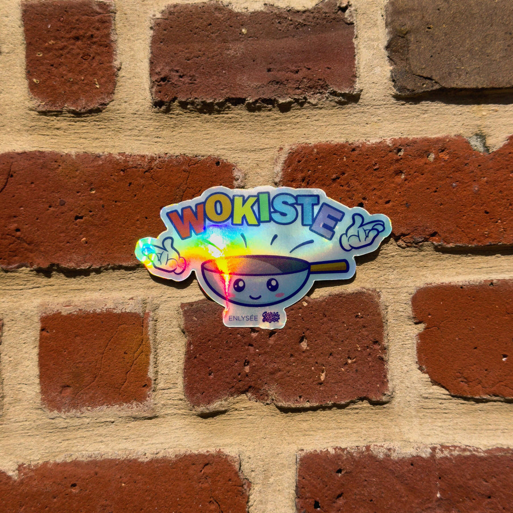 Sticker Enlysee brillant shiny wokiste collé sur un mur