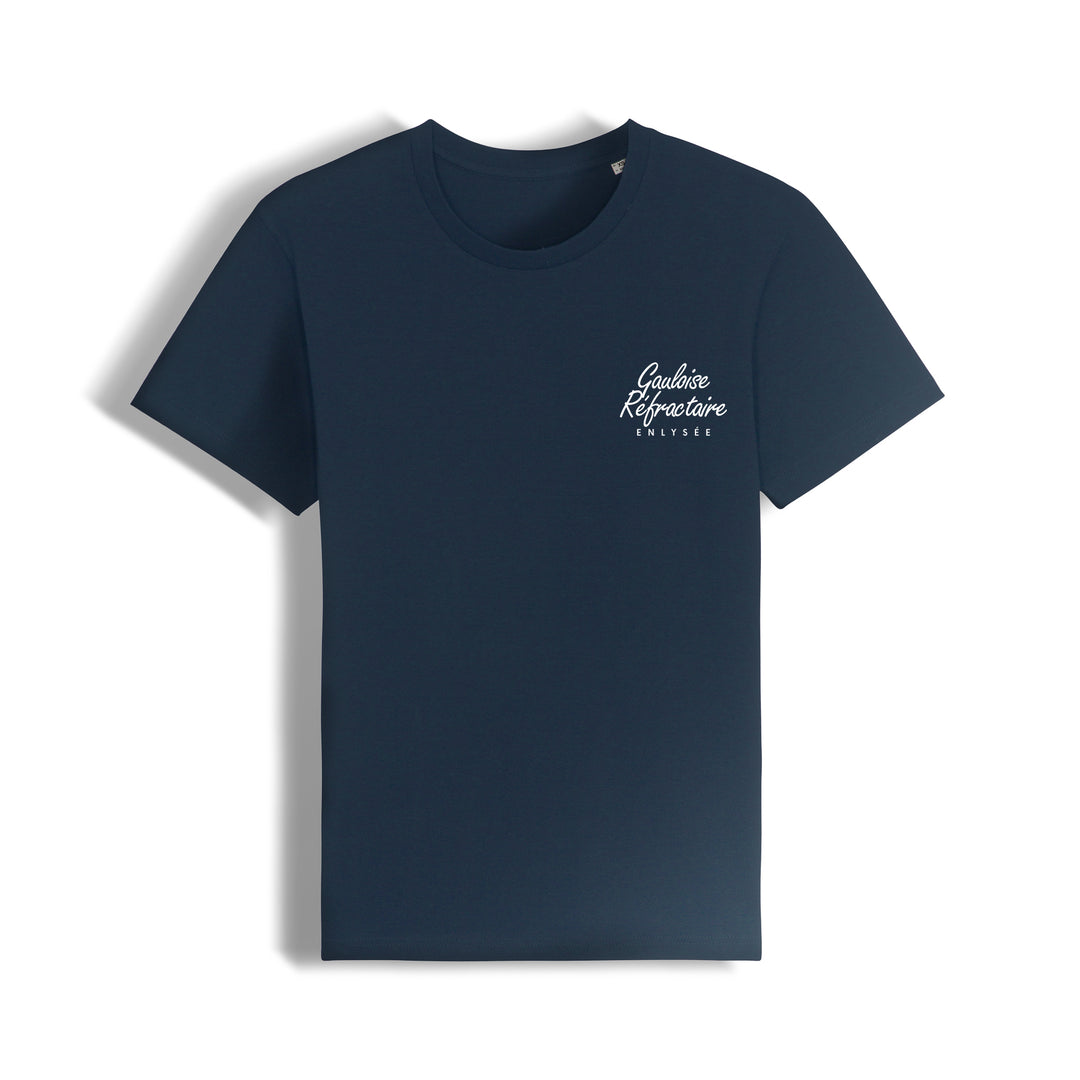 le t-shirt coupe unisexe de la gauloise réfractaire en bleu foncé