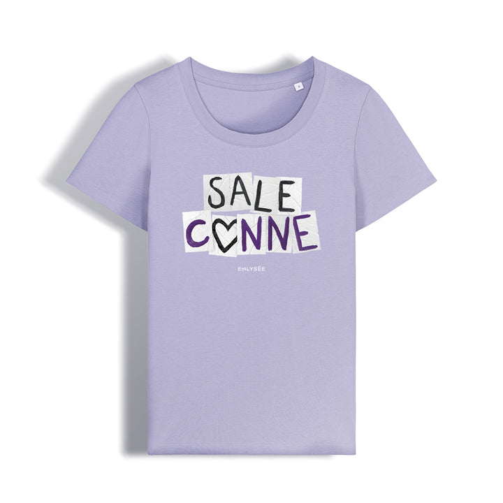 le t-shirt coupe femme des sales connes en lavande