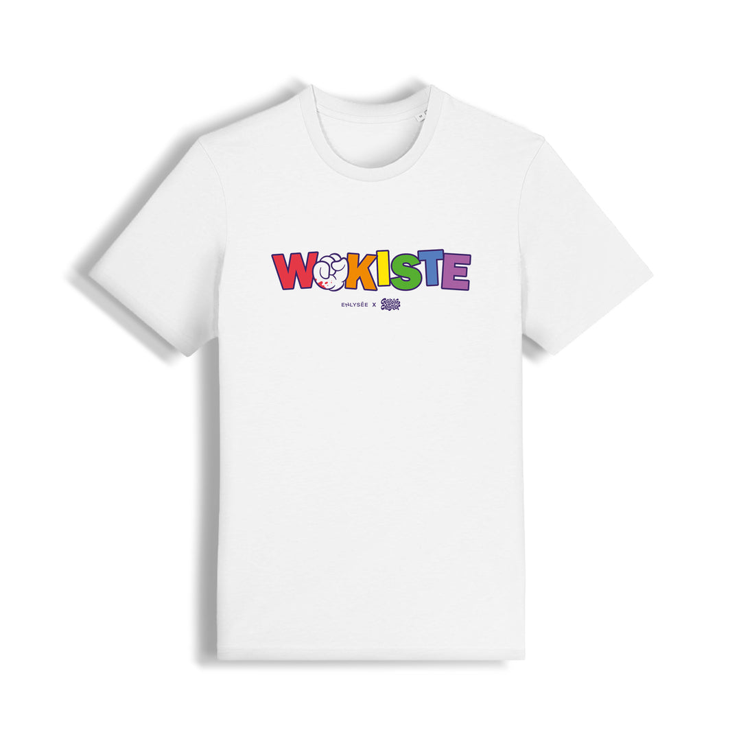 t-shirt coupe unisexe du wokiste en blanc