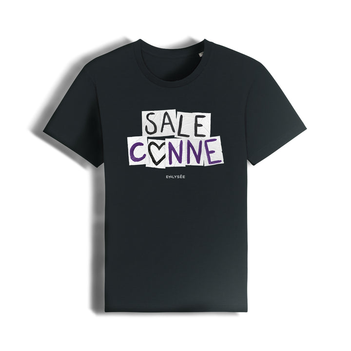 le t-shirt coupe unisexe des sales connes en noir