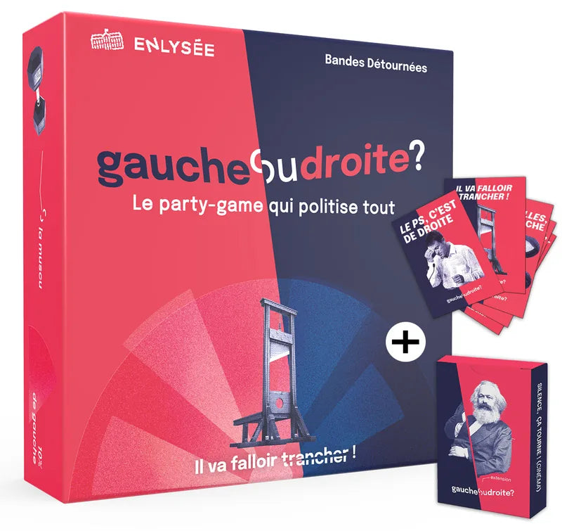 Le jeu Gaucheoudroite avec une extension et les stickers